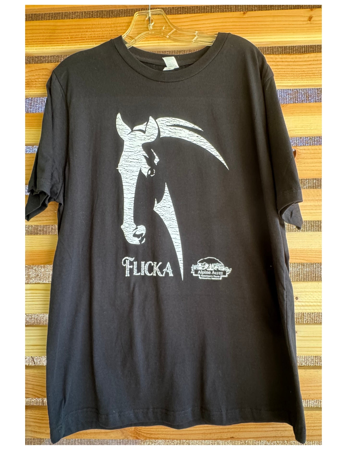 Adult Unisex Short Sleeve T-Shirt "Flicka" in Black